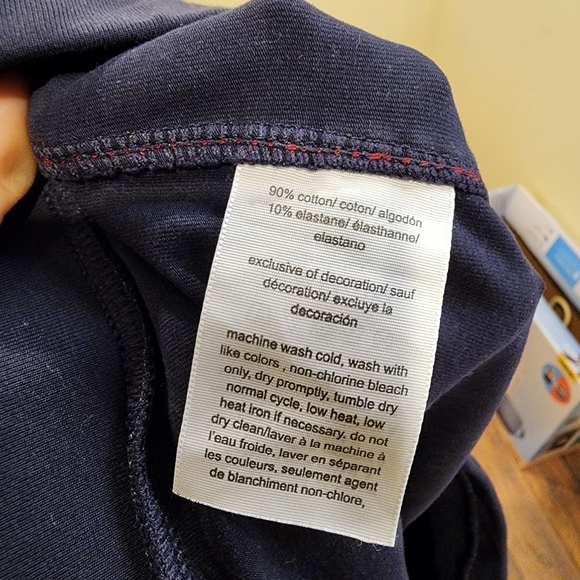 TOMMY JEANS women's navy bike shorts size S/P - Picture 4 of 7